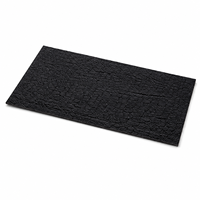 Panneau mural souple et léger en bois brûlé Yakisugi noir texturé, idéal pour la décoration intérieure et extérieure des salons et des salles de sport