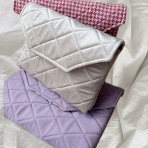 Housse élégante matelassée en velours pour ordinateur portable, étui souple pour ordinateur, avec rabat magnétique, protection pour ordinateur portable, pour le travail et les voyages - Product Image 4