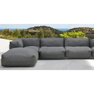 SILLÓN MODULAR DE POLIÉSTER GRIS Altura 65cm Ancho 90cm Profundidad 87cm - Product Image 1