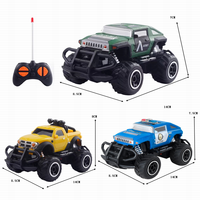 Jouets 1:43 Mini course de dessin animé avec voiture légère RC modèle 2WD véhicule radiocommandé voiture télécommandée hors route pour enfant
