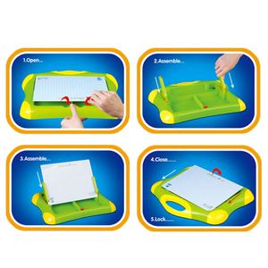 Mini manyetik çizim kurulu çocuklar için <span class=keywords><strong>2</strong></span> in 1 mektuplar numaraları semboller ile silinebilir çizim kurulu eğitici oyuncak - Product Image 3