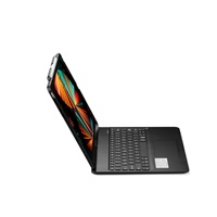 iPad Pro 12.9 için Dokunmatik Yüzeyli Klavye Plastik Kapaklı Kılıf, Arkadan Aydınlatmalı Klavye