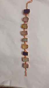 Handmade 92.5 Sterling Silver Trendy Bangle Raw <b>Gemstone</b> <b>Bracelet</b> for Men Women Natural Jewelry for Weddings & Anniversaries - Product Image 2