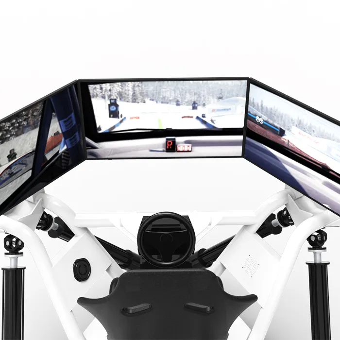 2020 Simulasi Balapan Teknologi Masa Depan Mobil Balap 3 Dof 3 Layar untuk Simulator Permainan Pc Simulator Taman Mobil