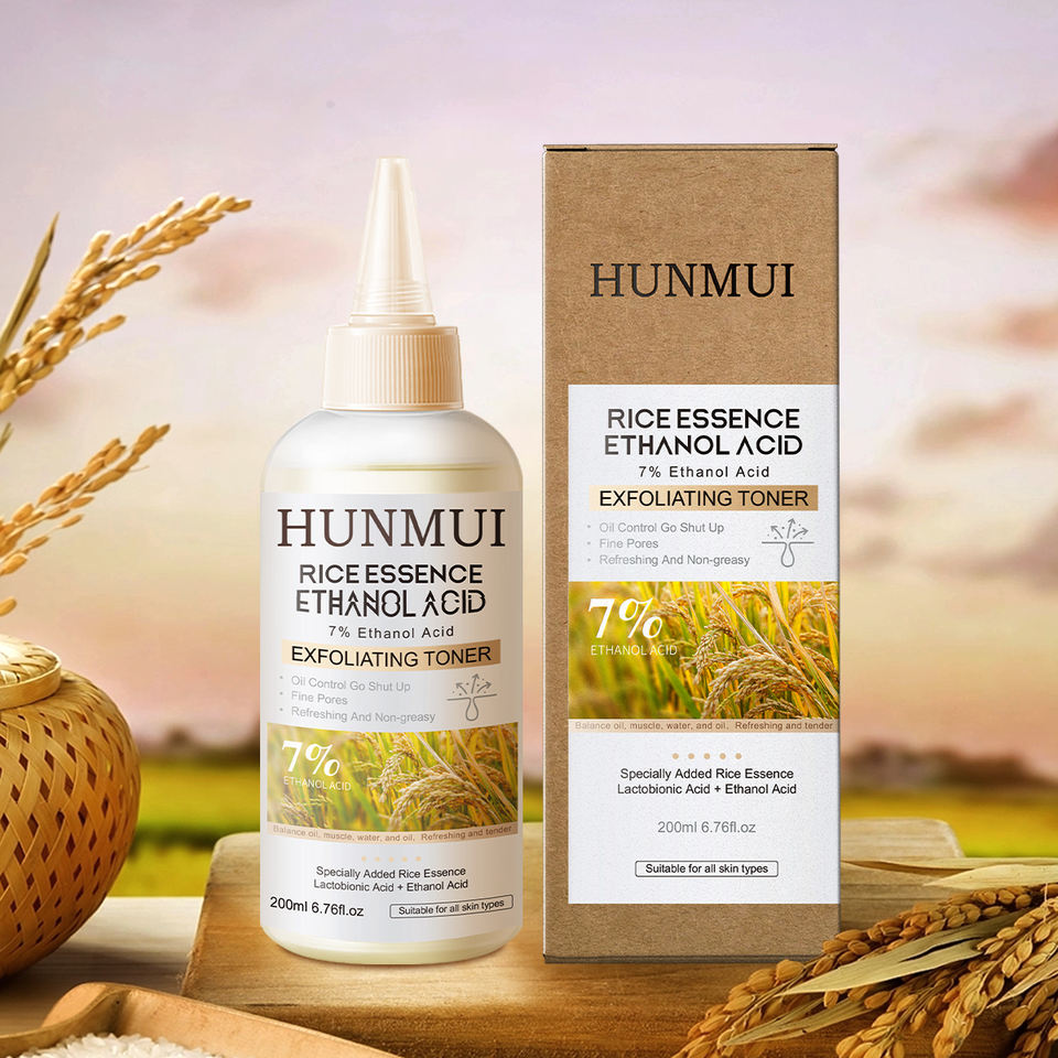 HUNMUI Rice Toner - Exfoliating, Oil Control, Pore Minimizing