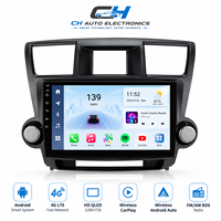 Radio Mobil Android untuk Toyota Highlander 2007-2013 Navigasi GPS Pemutar Multimedia Carplay Nirkabel Android Auto Bluetooth MP5