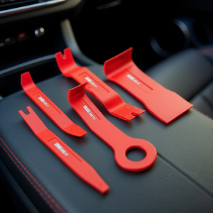 426 B S5 Automotive Plastic <b>Trim</b> <b>Removal</b> <b>Tools</b> Set 5 Piece Red - Product Image 3