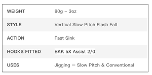 Kit de leurres de pêche à la traîne en silicone ECOODA Bass Lead Fish Saltwater Jigging Lure Kit <span class=keywords><strong>3D</strong></span> imprimé 80g de haute qualité vertical slow pitch flash fall - Product Image 2