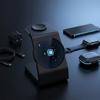 Gadgets innovants Funxim S6, station de charge sans fil magnétique intelligente 3 en 1, charge rapide PD 25W, ventilateur de refroidissement à glace