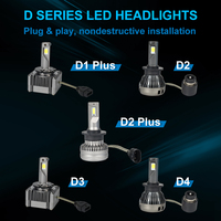 NAO-bombilla Led Canbus para coche, Kit de conversión, D3S D4S D5S D8S D1 D2 D3 D4 D1R D2R D3R D4R D2S, 100W