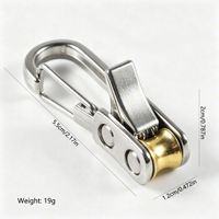 Attache-cordon rétractable multifonctionnel avec boucle de verrouillage, clip de serrage de corde, mousqueton, outil de tension réglable sans nœud pour tente