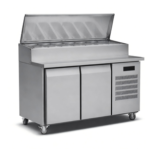 Refrigerador Comercial de 2 Puertas Más Vendido, Enfriador, Mostrador Refrigerado, Mesa de Preparación para Sándwiches y Pizza - Product Image 3