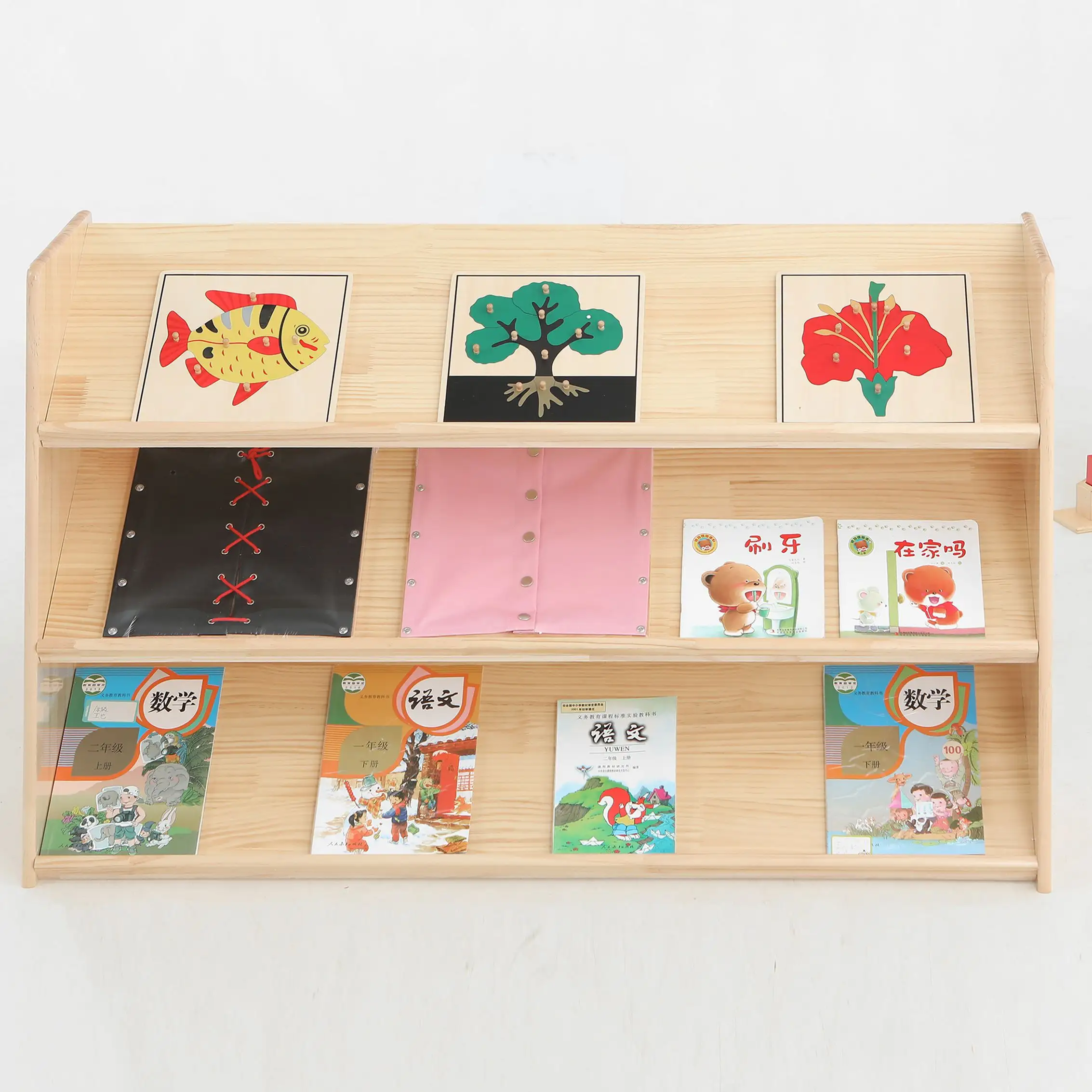 Kệ Sách Bằng Gỗ Montessori Cho Trẻ Em Giá Sách Cho Trẻ Em Lắp Ráp Dễ Dàng Kệ Sách Cho Trẻ Em Nhà Mẫu Giáo