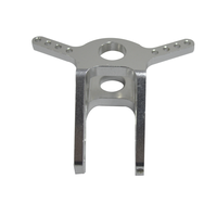 Support de fixation en aluminium usiné CNC 5 axes OEM, anodisé noir, avec alésage interne de précision, pour instruments et composants structurels