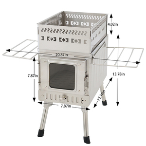 Outdoor Sauna <strong>Hot</strong> <strong>Tent</strong> <strong>Stove</strong>, Rocket <strong>Stove</strong> Heater, Portable Camping Wood <strong>Stove</strong> for Dry Sauna, Cooking - Product Image 2