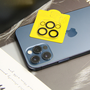 Honatop-Protector de lente de cámara 3D, película de vidrio templado transparente para <span class=keywords><strong>iphone</strong></span> 13 pro max 14 Pro max con paquete - Product Image 5