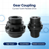 Accouplement en acier à dents courbées GIICL, couple élevé, production à haute efficacité, diamètre de trou personnalisable, support OEM
