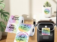 Impresión de Logotipo Personalizado, Etiqueta Holográfica Plateada, Adhesivo Impermeable, Diseño de Marca, Adhesivos de Vinilo Holográficos Troquelados
