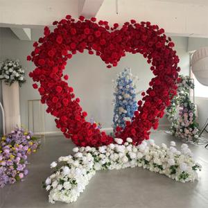 Y-UFA009 Artificial Wedding Flower <b>Arch</b> pink Flower Arrangement <b>Arch</b> Backdrop Silk Flower <b>Arch</b> for Wedding Proposal <b>Decor</b> - Product Image 4