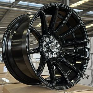 5x100 5x1143 17 pouces R17 Alliage ultra Deep Concave Hyper Black Jantes pour la camaro Alessio <span class=keywords><strong>Antera</strong></span> honda civic 2007 - Product Image 1