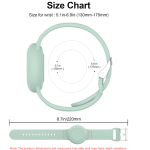 Pulsera <span class=keywords><strong>de</strong></span> Silicona Impermeable <span class=keywords><strong>para</strong></span> Niños, Correa Antipérdida con Funda Protectora <span class=keywords><strong>para</strong></span> Rastreador GPS, Correa Ajustable y Suave - Product Image 4