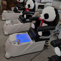 Chaise de spa pour enfants moderne et mignonne sans plomberie, mobilier de salon de manucure de luxe, chaise de bain pour les pieds Panda, chaises de pédicure pour enfants
