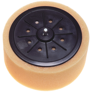 Tampon de polissage éponge personnalisable Oem 125 mm Ø avec support à crochet et boucle pour les applications de ponçage et de meulage - Product Image 1