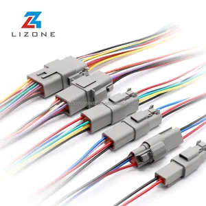 282105-1 3 Pin AMP Car Waterproof Electrical Connector Plug With Wire Electrical Connector 282105-1 Wire Harness Connector