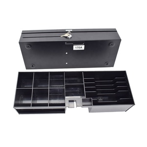 Cajón de Efectivo Extraíble con Tapa Abatible y Bandeja Ajustable para 6 Billetes y <span class=keywords><strong>8</strong></span> Monedas, para <span class=keywords><strong>Supermercado</strong></span>, la Caja Interior se Puede Extraer - Product Image 1