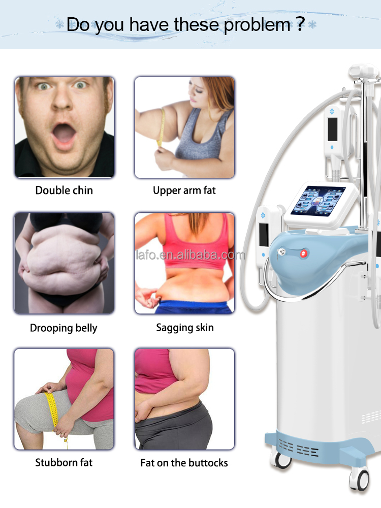 Professional stationary 360 Cool system Cryolipolysis Weight Loss Cryo Double Chin Removal Machine LF-245B