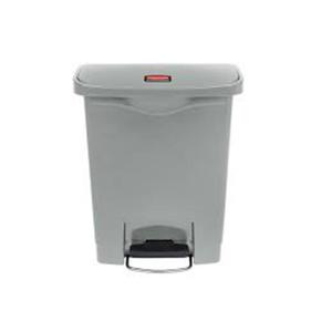 Cestino per Rifiuti a Pedale 30 L Grigio con Apertura Frontale - Product Image 1