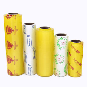 Película de PVC Elástica Transparente de Alta Calidad, Fabricada en China, a Bajo Precio, para Envolver Alimentos, Rollo <span class=keywords><strong>Jumbo</strong></span> - Product Image 5