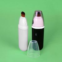 Nouveauté, flacon de fond de teint en plastique mat personnalisable, flacon de crème solaire liquide cosmétique avec pinceau, 30 ml