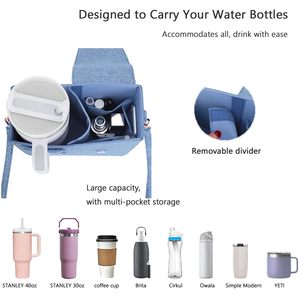 Sac bandoulière personnalisé pour gourde Stanley avec sangle – Idéal pour l'extérieur - Product Image 3