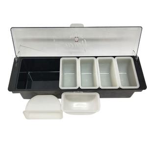 Organizador de Condimentos de Plástico de 6 Compartimentos <span class=keywords><strong>JIM</strong></span> <span class=keywords><strong>BEAM</strong></span> para Condimentos de Bar, para Buck Buffalo Trace Bulleit Bulloch Lade - Product Image 5