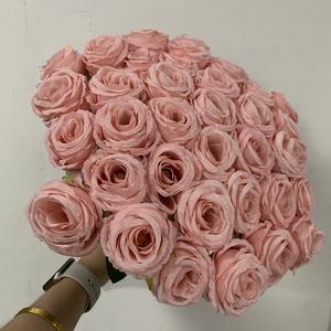 Flores rosas artificiales Regalos del Día de San Valentín Rosas de seda 36 cabezas Ramo de brotes de rosas de boda para ramo de mano nupcial - Product Image 5