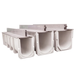 Fabricantes de canalones de ranura en forma de U con acabado de resina de canalón lineal moderno que utilizan fibra de vidrio de plástico polímero hormigón FRP Lidi - Product Image 2