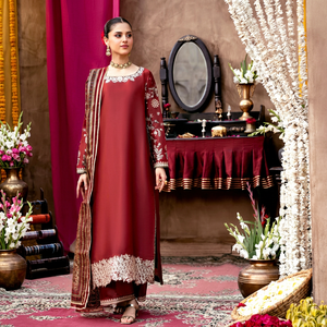 Ensemble Salwar Kameez brodé, robe traditionnelle pakistanaise et indienne pour femmes, tenue formelle de luxe, dupatta, pantalon Plazo, vente en gros - Product Image 1