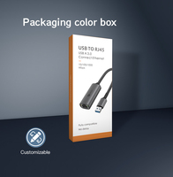 UNIEAN - Adaptador Convertidor USB 3.0 Gigabit Ethernet de 2 Metros, Adaptador de Cable de Red USB 3.1 a RJ45 para Macbook Pro