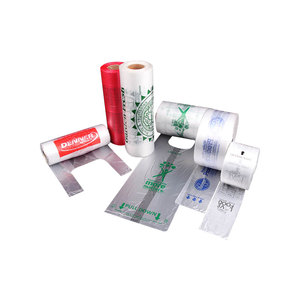 Dernier emballage compostable Sac à provisions d'épicerie en plastique réutilisable de Chine avec propre logo - Product Image 6