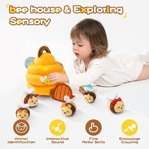 Sozzy bé Bee nhà đồ chơi sang trọng thiết lập, phát triển đồ chơi cho <span class=keywords><strong>6</strong></span>-12 tháng trẻ sơ sinh, an toàn & mềm bé quà tặng - Product Image 5