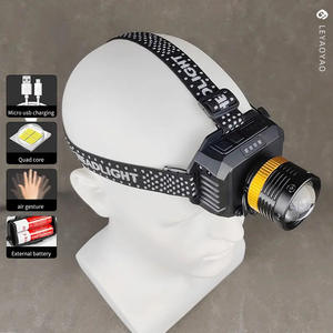 Nouvelle lampe frontale à induction transfrontalière à LED rechargeable, haute luminosité, portée 100-199 m, pour cyclisme en extérieur et pêche nocturne - Product Image 2