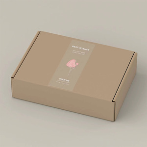 Etiqueta Adhesiva Rectangular Transparente con Mensajes de 'Abre Mí' y 'Gracias', Material PET - Product Image 4