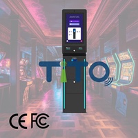 Borne de Rédemption de Billets en Libre-Service avec Accepteur de Billets et Distributeur de Cartes Cadeaux Prépayées pour Jeux d'Arcade et Jeux de Skill