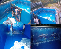 Produsen grosir aplikasi pelapisan lantai Premium garasi untuk cat epoksi kolam dan rumah 3D mewah dengan sikat