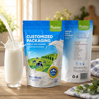Sachet Doypack à suspension avec fermeture éclair, solution d'emballage de présentation pour la vente au détail de lait en poudre, pour la vente en supermarché, échantillon rapide