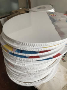 Lienzo de Pintura Estirado Redondo Negro de 20 cm de Diámetro con Marco de Madera de Abeto para Suministros de Arte - Product Image 6