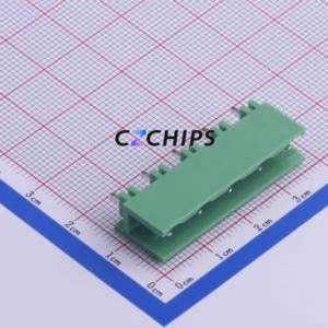 KF2EDGV-7.62-5P Plug-in Terminal Block Through hole,P=7.62mm Connector Board-to-Board / Socket - Open 1x5P 7.62mm Green - Product Image 1
