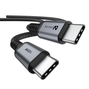 Câble USB Type C UNIEAN 1m/2m/<span class=keywords><strong>3m</strong></span> 100W 5A, Charge Rapide et Transfert de Données, Cordon Tressé en Nylon Durable pour <span class=keywords><strong>iPhone</strong></span> 17 - Product Image 1