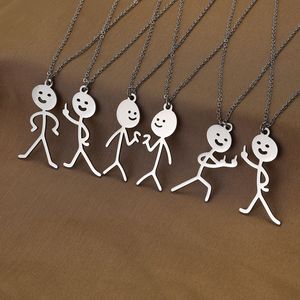In acciaio inossidabile simpatico cartone animato ciondolo alla moda <span class=keywords><strong>gioielli</strong></span> alla moda per gli uomini donne e bambini personalità della spezia - Product Image 2